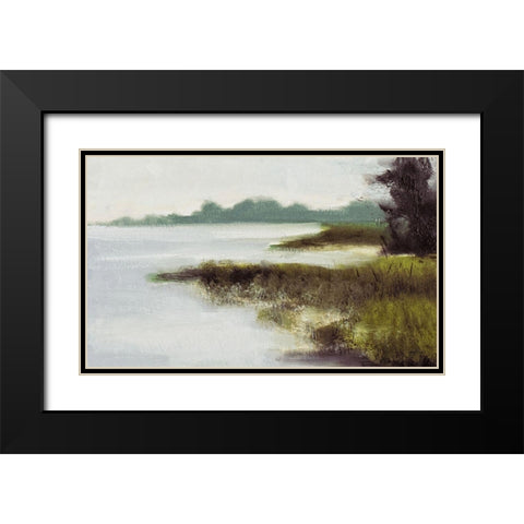 On An Island Black Modern Wood Framed Art Print with Double Matting by Green, Jenny