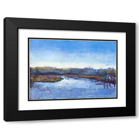 Along the Water Black Modern Wood Framed Art Print with Double Matting by Green, Jenny