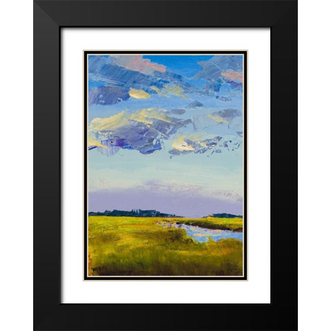 River Streams Black Modern Wood Framed Art Print with Double Matting by Green, Jenny