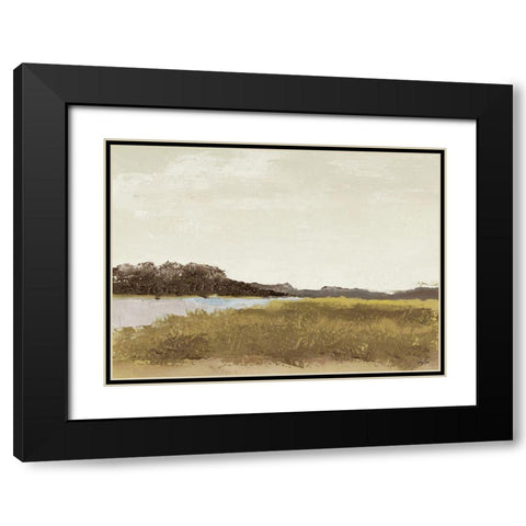Midland Black Modern Wood Framed Art Print with Double Matting by Green, Jenny