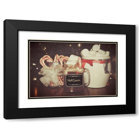Holiday Sweet Treats Black Modern Wood Framed Art Print with Double Matting by Wilson, Kali