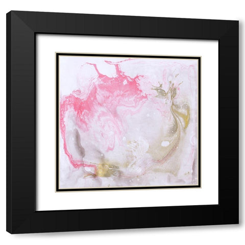 Lost in a Cloud of Pink Black Modern Wood Framed Art Print with Double Matting by James, Nola