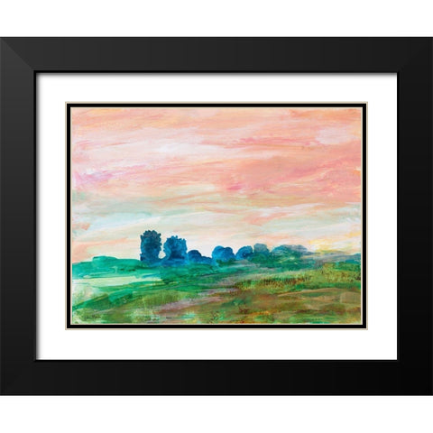 Glowing Impressions Black Modern Wood Framed Art Print with Double Matting by Maria, Robin