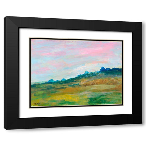 Glowing Impressions Black Modern Wood Framed Art Print with Double Matting by Maria, Robin