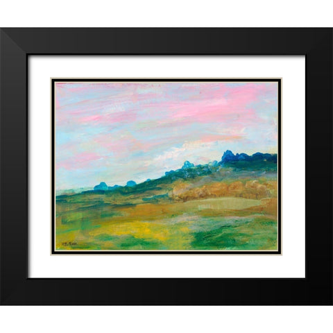 Glowing Impressions Black Modern Wood Framed Art Print with Double Matting by Maria, Robin