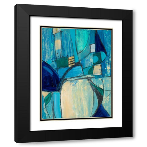 Rare Charm II Black Modern Wood Framed Art Print with Double Matting by Maria, Robin