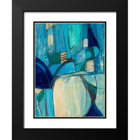 Rare Charm II Black Modern Wood Framed Art Print with Double Matting by Maria, Robin