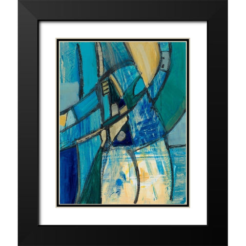 Rare Charm Black Modern Wood Framed Art Print with Double Matting by Maria, Robin