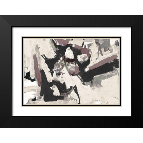 Dark Remembrance I Black Modern Wood Framed Art Print with Double Matting by Slivka, Jane