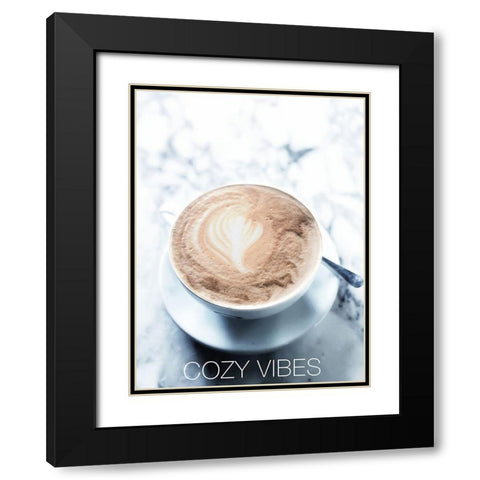Cozy Vibes Black Modern Wood Framed Art Print with Double Matting by Acosta