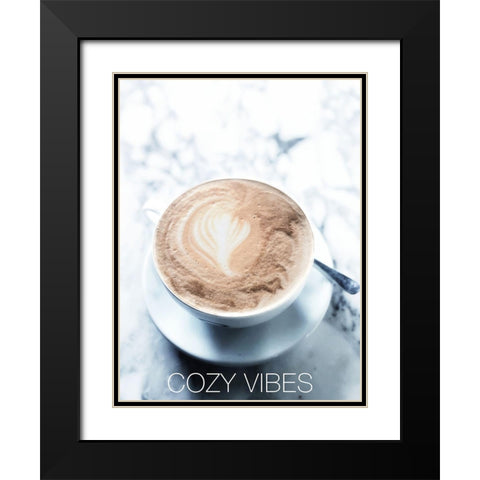 Cozy Vibes Black Modern Wood Framed Art Print with Double Matting by Acosta