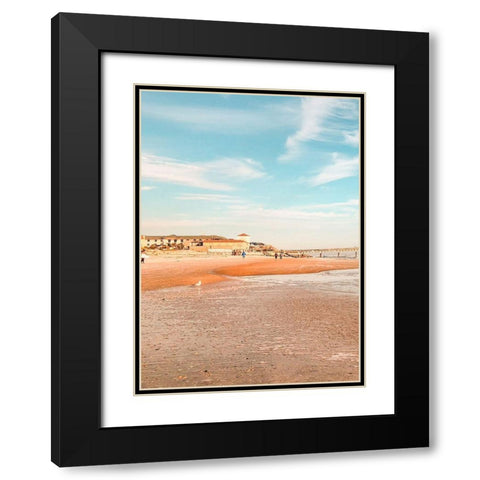 Beach Shores Panel I Black Modern Wood Framed Art Print with Double Matting by Acosta