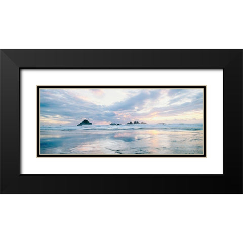 Sunrise Tides Black Modern Wood Framed Art Print with Double Matting by Amos, Andy