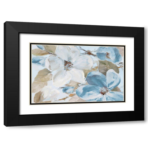 Neutral Silently Bloom I Black Modern Wood Framed Art Print with Double Matting by Loreth, Lanie