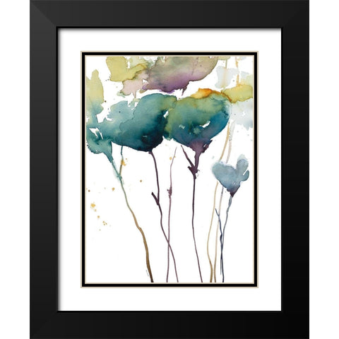 Wildflower Grace I Black Modern Wood Framed Art Print with Double Matting by Loreth, Lanie