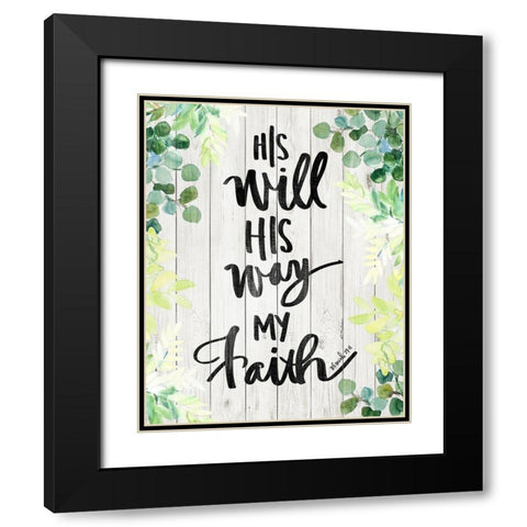 My Faith Black Modern Wood Framed Art Print with Double Matting by Loreth, Lanie