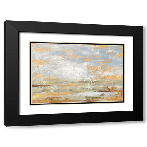 Morning Mood with Gold Black Modern Wood Framed Art Print with Double Matting by Loreth, Lanie