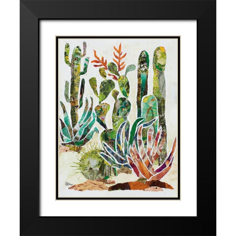 Desert Garden I Black Modern Wood Framed Art Print with Double Matting by Ritter, Gina