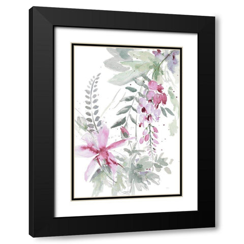 Spring Glicinia I Black Modern Wood Framed Art Print with Double Matting by Pinto, Patricia