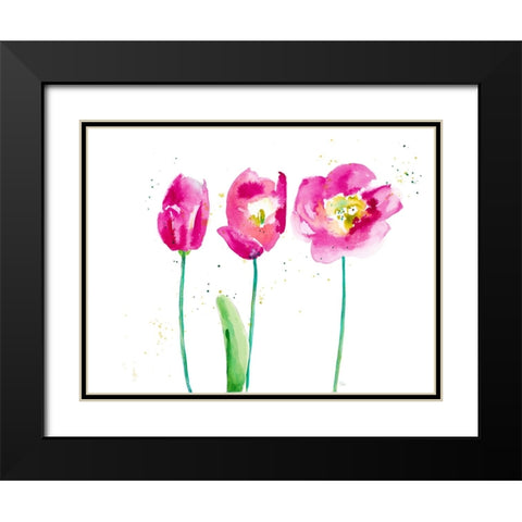 Metamorphosis Black Modern Wood Framed Art Print with Double Matting by Pinto, Patricia