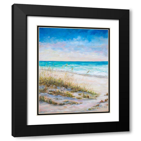 Ocean View Black Modern Wood Framed Art Print with Double Matting by DeRice, Julie