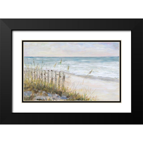 Mist Ocean View Black Modern Wood Framed Art Print with Double Matting by DeRice, Julie