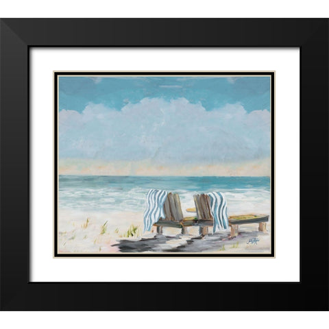 Coastal Sunsets Black Modern Wood Framed Art Print with Double Matting by DeRice, Julie