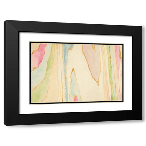Against the Grain Abstract Black Modern Wood Framed Art Print with Double Matting by Bryant, Susan