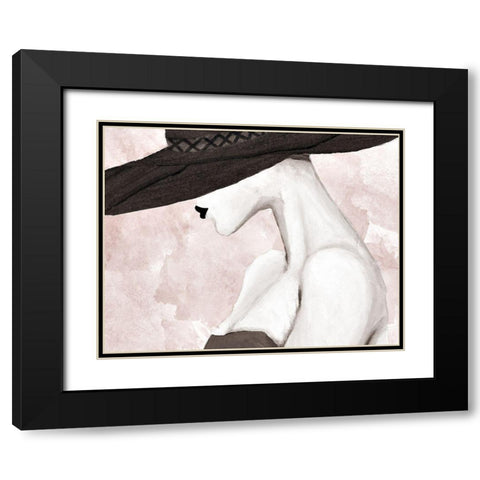 Trendy Lady Black Modern Wood Framed Art Print with Double Matting by Ritter, Gina