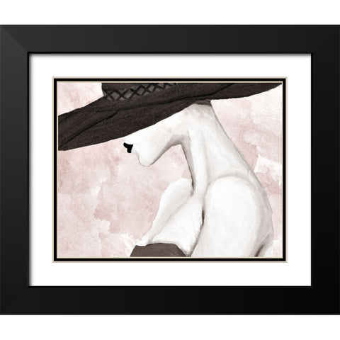 Trendy Lady Black Modern Wood Framed Art Print with Double Matting by Ritter, Gina