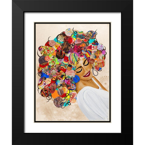 Radiant Queen Black Modern Wood Framed Art Print with Double Matting by Ritter, Gina