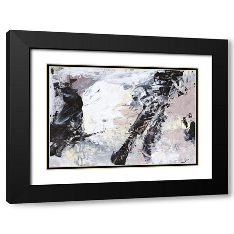 Sound of Movement Black Modern Wood Framed Art Print with Double Matting by Loreth, Lanie