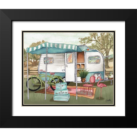 Roughing It II Black Modern Wood Framed Art Print with Double Matting by Medley, Elizabeth