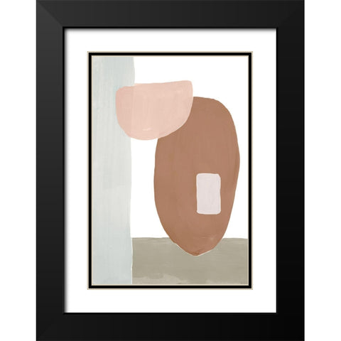 Spirit Shapes II Black Modern Wood Framed Art Print with Double Matting by Bryant, Susan