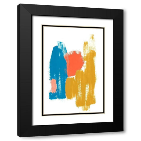 Colorful Mindful Art I Black Modern Wood Framed Art Print with Double Matting by Bryant, Susan