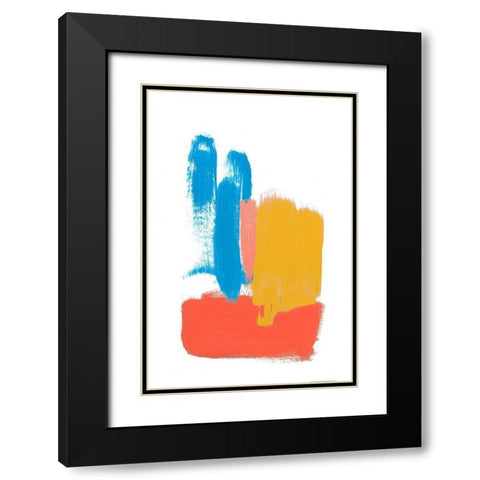 Colorful Mindful Art II Black Modern Wood Framed Art Print with Double Matting by Bryant, Susan