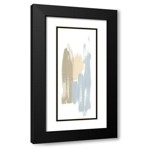 Soft Abstract Panel I Black Modern Wood Framed Art Print with Double Matting by Bryant, Susan