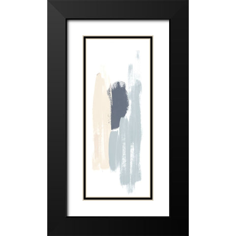 Soft Abstract Panel II Black Modern Wood Framed Art Print with Double Matting by Bryant, Susan