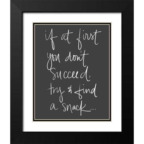 Find A Snack Black Modern Wood Framed Art Print with Double Matting by SD Graphics Studio