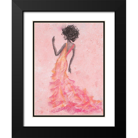 Xhose Woman in Pink Black Modern Wood Framed Art Print with Double Matting by Ritter, Gina