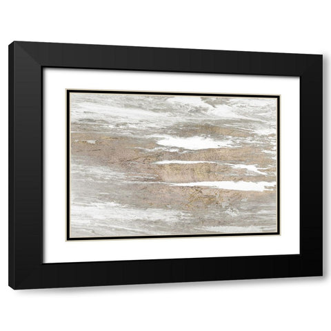Neutral Oasis Black Modern Wood Framed Art Print with Double Matting by Gonzalez, Roberto