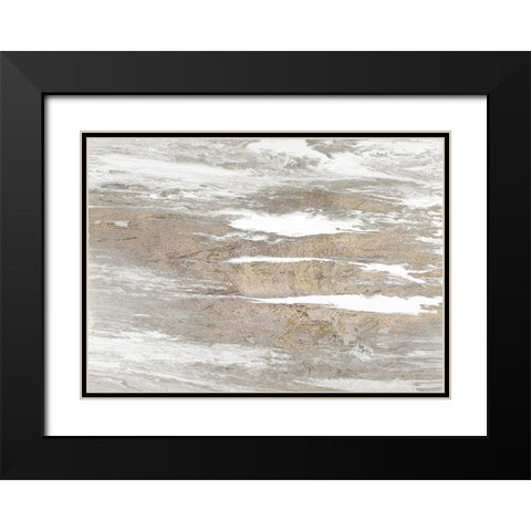 Neutral Oasis Black Modern Wood Framed Art Print with Double Matting by Gonzalez, Roberto
