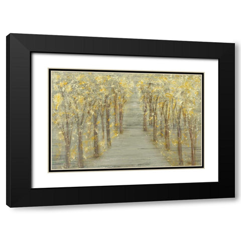Gold Forest Black Modern Wood Framed Art Print with Double Matting by Gonzalez, Roberto
