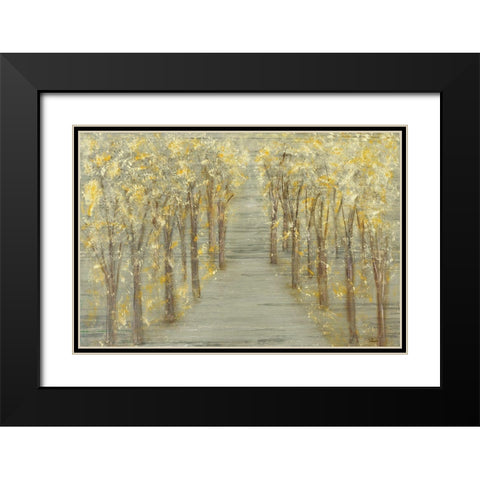 Gold Forest Black Modern Wood Framed Art Print with Double Matting by Gonzalez, Roberto