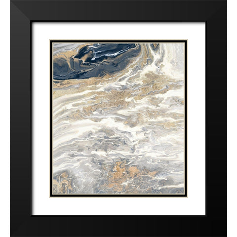 Gold And Gray Oasis Black Modern Wood Framed Art Print with Double Matting by Gonzalez, Roberto