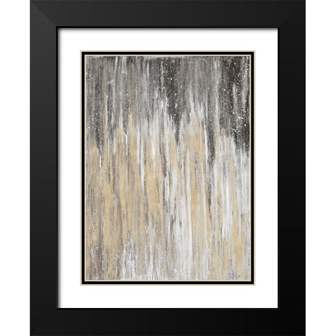 Downtown Blizzard II Black Modern Wood Framed Art Print with Double Matting by Gonzalez, Roberto