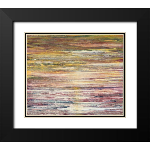 White Rapids at Sunset Black Modern Wood Framed Art Print with Double Matting by Gonzalez, Roberto