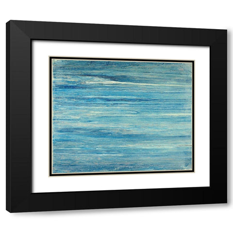 Aqua Pasiva Black Modern Wood Framed Art Print with Double Matting by Gonzalez, Roberto
