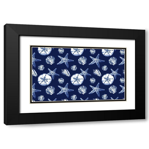 Deep Ocean Treasures Black Modern Wood Framed Art Print with Double Matting by Gaynor, Janice