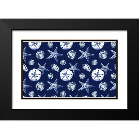 Deep Ocean Treasures Black Modern Wood Framed Art Print with Double Matting by Gaynor, Janice